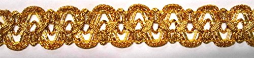 16,40m leonische Borte 20mm breit Farbe: Lurexgold 5172-gold 16,40m leonische Borte 20mm breit Farbe: Lurexgold 5172-gold von 1A-Kurzwaren