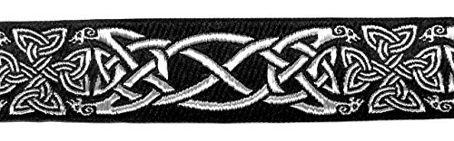 1A-Kurzwaren 10m Keltische Borte Webband 35mm breit Farbe: Schwarz-Silber 35030-swsi 1A-Kurzwaren 10m Keltische Borte Webband 35mm breit Farbe: Schwarz-Silber 35030-swsi von 1A-Kurzwaren
