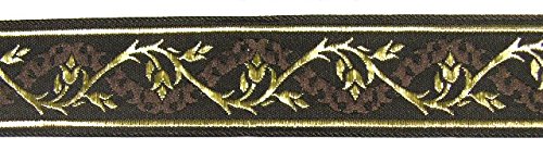 1A-Kurzwaren 10m Mittelalter Borte Webband 50mm breit Farbe: Braun-Gold 50094-brgo 1A-Kurzwaren 10m Mittelalter Borte Webband 50mm breit Farbe: Braun-Gold 50094-brgo von 1A-Kurzwaren