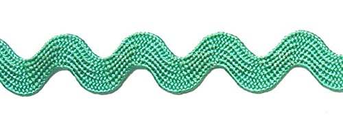 32m Zick-Zack-Borte Zackenlitze 4mm breit Farbe: Mint MO70-45 von 1A-Kurzwaren