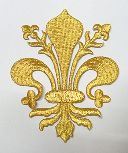 50 Aufnäher Bügelbild Aufbügler Iron on Patches Applikation Wappen Königslilie Fleur de Lis 8,2 x 11cm Farbe: Lurex-Gold Vor160-1 50 Aufnäher Bügelbild Aufbügler Iron on Patches Applikation Wappen Königslilie Fleur de Lis 8,2 x 11cm Farbe: Lurex-Gold Vor160-1 von 1A-Kurzwaren