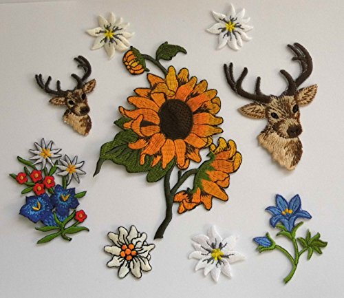 9 Applikationen Patch Sticker Bügelbild Aufbügler Iron on Patches Trachten Wiesn trachtenset6 9 Applikationen Patch Sticker Bügelbild Aufbügler Iron on Patches Trachten Wiesn trachtenset6 von 1A-Kurzwaren