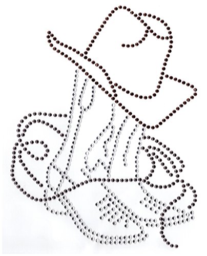 Applikation Bügelmotiv Line Dance Country Cowboy-Stiefel mit Hut 15,5 x 20cm Farbe: Braun-Anthrazit LE3-3-bran Applikation Bügelmotiv Line Dance Country Cowboy-Stiefel mit Hut 15,5 x 20cm Farbe: Braun-Anthrazit LE3-3-bran von 1A-Kurzwaren