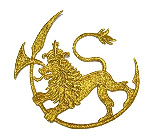 Applikation Patch Wappen Löwe 9,5 x 8 5cm Farbe: Lurex-Gold VOR114-1 Alt Applikation Patch Wappen Löwe 9,5 x 8 5cm Farbe: Lurex-Gold VOR114-1 Alt von 1A-Kurzwaren