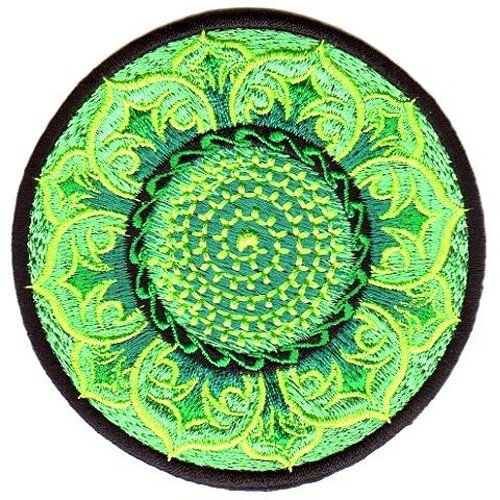 Applikation Tribal Patch Om Aum Mandala Ø 8 cm Applikation Tribal Patch Om Aum Mandala Ø 8 cm von 1A-Kurzwaren