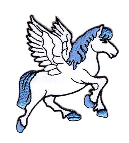 Applikationen Patch Pferd Pegasus 7,5 x 7,5cm Farbe: Weiss-Blau VOR253-2 Applikationen Patch Pferd Pegasus 7,5 x 7,5cm Farbe: Weiss-Blau VOR253-2 von 1A-Kurzwaren