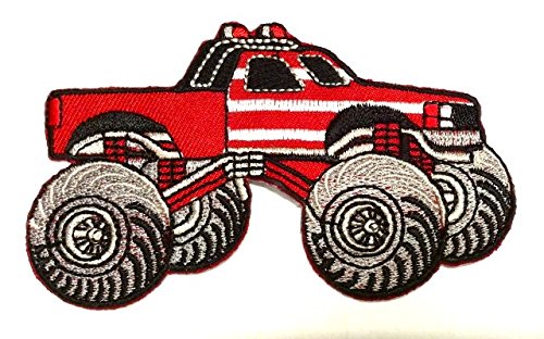 Aufnäher Bügelbild Aufbügler Iron on Patches Applikation Auto Cars Monstertruck 10 x 6cm Farbe: Rot Aufnäher Bügelbild Aufbügler Iron on Patches Applikation Auto Cars Monstertruck 10 x 6cm Farbe: Rot von 1A-Kurzwaren