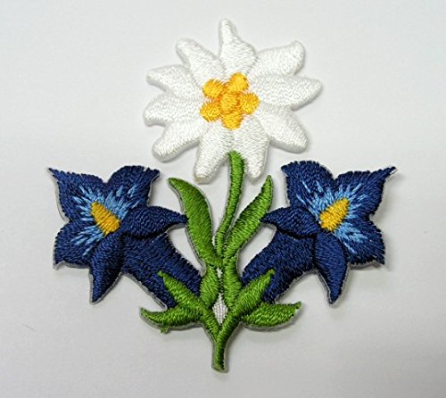 Aufnäher Bügelbild Aufbügler Iron on Patches Applikation Edelweiss 5,4 x 5,4cm Farbe: Dunkelblau vor180-5 Aufnäher Bügelbild Aufbügler Iron on Patches Applikation Edelweiss 5,4 x 5,4cm Farbe: Dunkelblau vor180-5 von 1A-Kurzwaren