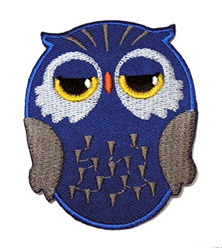Aufnäher Bügelbild Aufbügler Iron on Patches Applikation Eule 5,5 x 6,7cm Farbe: Dunkelblau Aufnäher Bügelbild Aufbügler Iron on Patches Applikation Eule 5,5 x 6,7cm Farbe: Dunkelblau von 1A-Kurzwaren