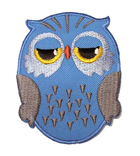 Aufnäher Bügelbild Aufbügler Iron on Patches Applikation Eule 5,5 x 6,7cm Farbe: Graublau Aufnäher Bügelbild Aufbügler Iron on Patches Applikation Eule 5,5 x 6,7cm Farbe: Graublau von 1A-Kurzwaren
