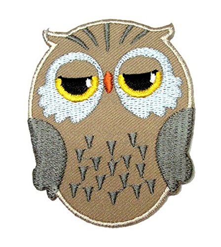 Aufnäher Bügelbild Aufbügler Iron on Patches Applikation Eule 5,5 x 6,7cm Farbe: Hellbraun Aufnäher Bügelbild Aufbügler Iron on Patches Applikation Eule 5,5 x 6,7cm Farbe: Hellbraun von 1A-Kurzwaren