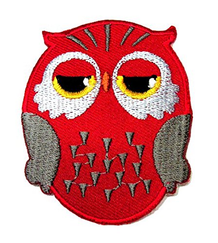 Aufnäher Bügelbild Aufbügler Iron on Patches Applikation Eule 5,5 x 6,7cm Farbe: Rot Aufnäher Bügelbild Aufbügler Iron on Patches Applikation Eule 5,5 x 6,7cm Farbe: Rot von 1A-Kurzwaren