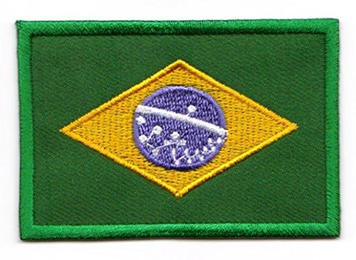 Aufnäher Bügelbild Aufbügler Iron on Patches Applikation Flagge Brasilien 3 x 2cm Aufnäher Bügelbild Aufbügler Iron on Patches Applikation Flagge Brasilien 3 x 2cm von 1A-Kurzwaren