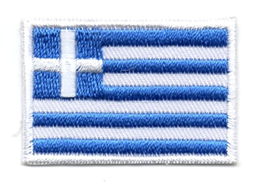 Aufnäher Bügelbild Aufbügler Iron on Patches Applikation Flagge Griechenland 4,6 x 3,2cm Aufnäher Bügelbild Aufbügler Iron on Patches Applikation Flagge Griechenland 4,6 x 3,2cm von yaco