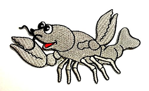 Aufnäher Bügelbild Aufbügler Iron on Patches Applikation Krabbe 9,2 x 6cm Farbe: Grau Aufnäher Bügelbild Aufbügler Iron on Patches Applikation Krabbe 9,2 x 6cm Farbe: Grau von 1A-Kurzwaren