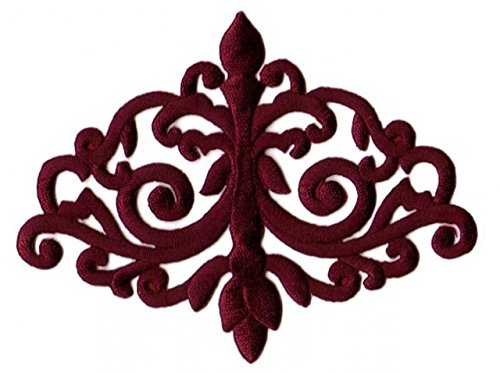 Aufnäher Bügelbild Aufbügler Iron on Patches Applikation Patch Tribal 11 x 8,5cm Farbe: Bordeaux VOR68-8 von 1A-Kurzwaren