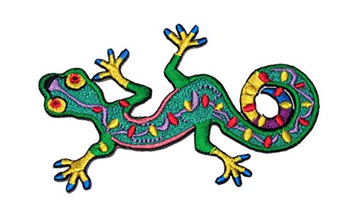 Aufnäher Bügelbild Aufbügler Iron on Patches Applikation Tribal Echse Gecko 9,7 x 6cm Aufnäher Bügelbild Aufbügler Iron on Patches Applikation Tribal Echse Gecko 9,7 x 6cm von 1A-Kurzwaren