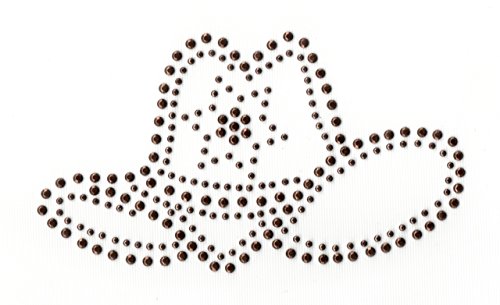 Bügelbild Applikation Studs Line Dance Cowboy-Hut 12 x 7cm Farbe: Braun LE8-23 / Studs Brown Bügelbild Applikation Studs Line Dance Cowboy-Hut 12 x 7cm Farbe: Braun LE8-23 / Studs Brown von 1A-Kurzwaren