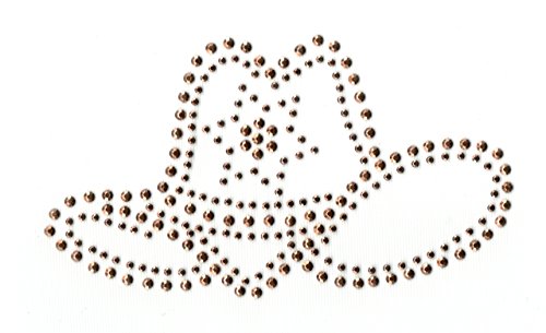 Bügelbild Applikation Studs Line Dance Cowboy-Hut 12 x 7cm Farbe: Kupfer LE8-23 / Studs Copper Bügelbild Applikation Studs Line Dance Cowboy-Hut 12 x 7cm Farbe: Kupfer LE8-23 / Studs Copper von 1A-Kurzwaren