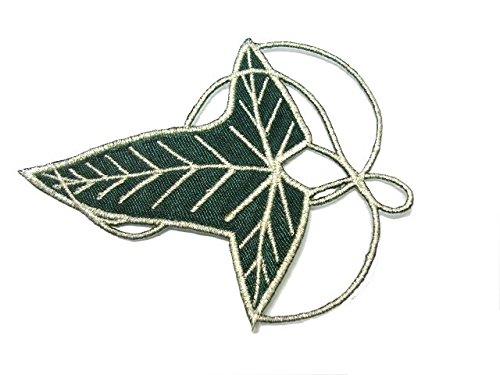Bügelbild Aufbügler Iron on Patches Applikation Patch Elbenblatt 9,5 x 7cm Farbe: Dunkelgrün-Silber vor135-10 Bügelbild Aufbügler Iron on Patches Applikation Patch Elbenblatt 9,5 x 7cm Farbe: Dunkelgrün-Silber vor135-10 von 1A-Kurzwaren