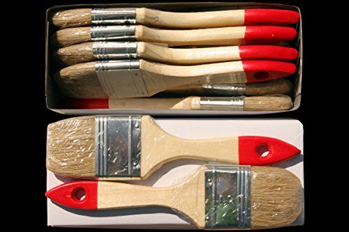 96 x Flachpinsel 50 mm Chinaborste hell Maler Lack Lasur Abwasch Allzweck Einweg Industrie Pinsel Lasurpinsel Lackpinsel von 1A Malerwerkzeuge