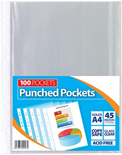 100 Stück A4-Kunststoff-Prospekthüllen, 45 Mikron hochwertige Hüllen für Abheftungen, Ordner und Brieftaschen, hervorragende Haltbarkeit und ein makelloses, kristallklares Glas-Finish 100 Stück A4-Kunststoff-Prospekthüllen, 45 Mikron hochwertige Hüllen für Abheftungen, Ordner und Brieftaschen, hervorragende Haltbarkeit und ein makelloses, kristallklares Glas-Finish von 1ABOVE