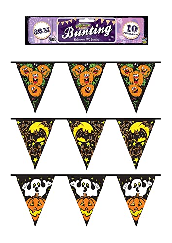 1Above Dreieckige Halloween-Wimpelkette, 3,6 m, in 3 verschiedenen Designs, gruselige Halloween-Dekorationen, Feier-Wimpelkette, Party-Dekorationen mit 10 Wimpeln, gruselige Halloween-Girlande, 1Above Dreieckige Halloween-Wimpelkette, 3,6 m, in 3 verschiedenen Designs, gruselige Halloween-Dekorationen, Feier-Wimpelkette, Party-Dekorationen mit 10 Wimpeln, gruselige Halloween-Girlande, von 1ABOVE