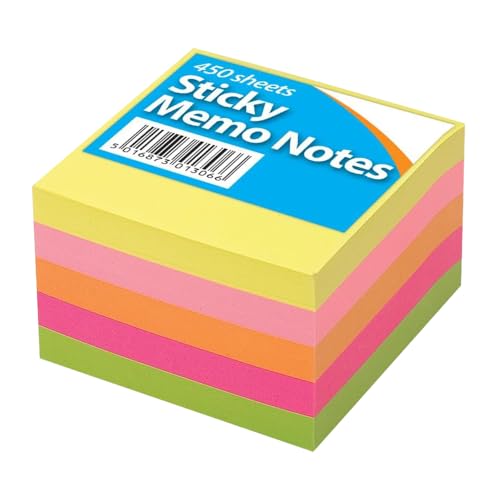 450 Haftnotizen, 76 x 76 mm, 90 Blatt pro Block, Set mit 5 Blöcken, verschiedene Farben 450 Haftnotizen, 76 x 76 mm, 90 Blatt pro Block, Set mit 5 Blöcken, verschiedene Farben von 1ABOVE