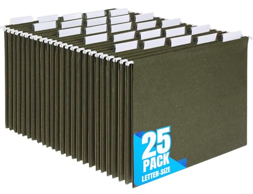 1InTheOffice Hängemappen, Briefgröße, Standard-grüne verstärkte Aktenhalter Hängemappen für Akten, 1/5 Reiter, 11 pt. - 25 Stück 1InTheOffice Hängemappen, Briefgröße, Standard-grüne verstärkte Aktenhalter Hängemappen für Akten, 1/5 Reiter, 11 pt. - 25 Stück von 1InTheOffice