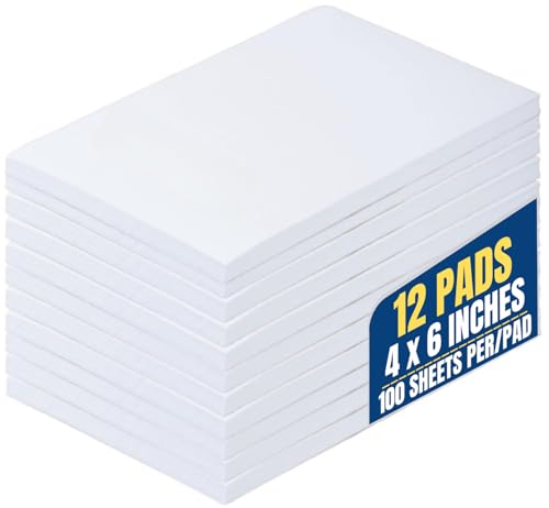 1InTheOffice Notizblöcke 10 x 15 cm, Rubbelblock, unliniert, Notizblock, 100 Blatt (12 Stück) 1InTheOffice Notizblöcke 10 x 15 cm, Rubbelblock, unliniert, Notizblock, 100 Blatt (12 Stück) von 1InTheOffice