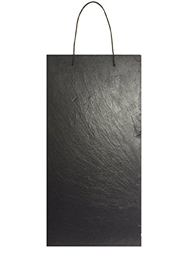 Schiefertafel MEMOBOARD Naturschiefer mit Lederband Tafel 20 x 40 cm von 1a Schiefer