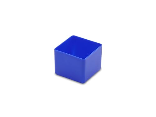 10 Stk. Einsatzkästen Einsatzboxen Schubladen-Einsatzkasten Sortierboxen, 32 Größen, 5 Farben (blau, 49x49x40 mm) von 1a-TopStore