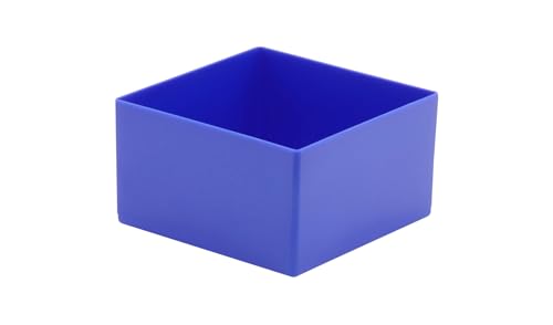 1a-TopStore 10 STK. Einsatzkästen Einsatzboxen Schubladen-Einsatzkasten Sortierboxen, 32 Größen, 5 Farben (blau, 108x108x63 mm) von 1a-TopStore