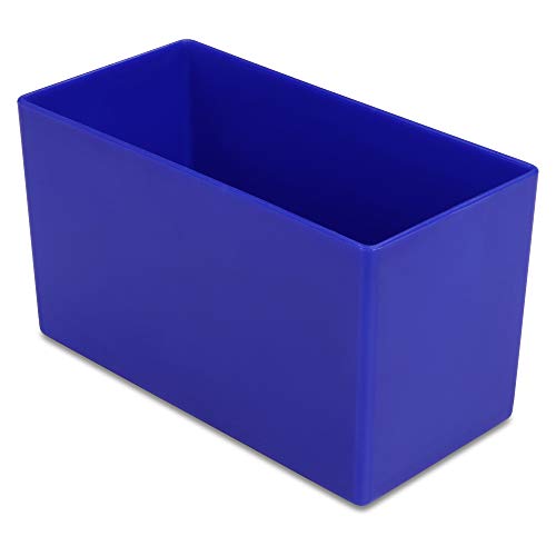 1a-TopStore 10 STK. Einsatzkästen Einsatzboxen Schubladen-Einsatzkasten Sortierboxen, 32 Größen, 5 Farben (blau, 108x54x63 mm) von 1a-TopStore