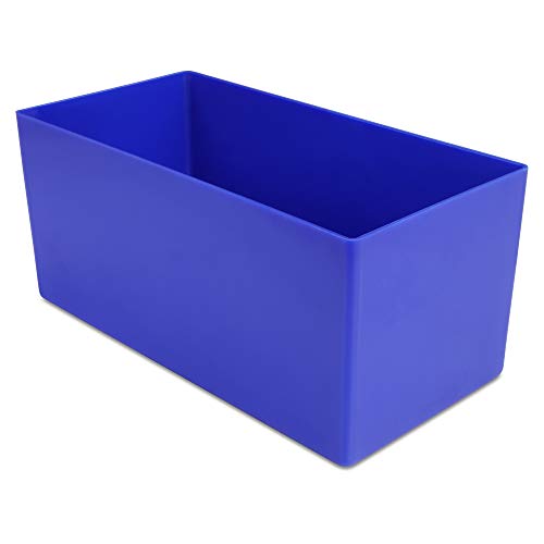 1a-TopStore 10 STK. Einsatzkästen Einsatzboxen Schubladen-Einsatzkasten Sortierboxen, 32 Größen, 5 Farben (blau, 198x99x90 mm) von 1a-TopStore