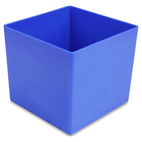 1a-TopStore 10 STK. Einsatzkästen Einsatzboxen Schubladen-Einsatzkasten Sortierboxen, 32 Größen, 5 Farben (blau, 99x99x90 mm) von 1a-TopStore
