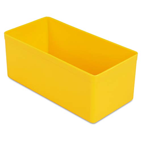 1a-TopStore 10 STK. Einsatzkästen Einsatzboxen Schubladen-Einsatzkasten Sortierboxen, 32 Größen, 5 Farben (gelb, 108x54x45 mm) von 1a-TopStore