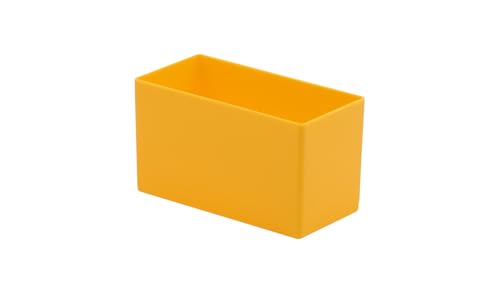 1a-TopStore 10 Stk. Einsatzkästen Einsatzboxen Schubladen-Einsatzkasten Sortierboxen, 32 Größen, 5 Farben (gelb, 108x54x63 mm) von 1a-TopStore