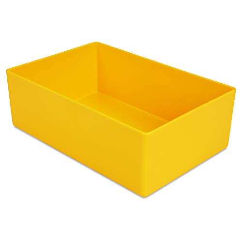 1a-TopStore 10 STK. Einsatzkästen Einsatzboxen Schubladen-Einsatzkasten Sortierboxen, 32 Größen, 5 Farben (gelb, 160x106x54 mm) von 1a-TopStore