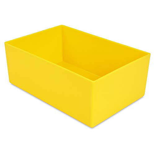 1a-TopStore 10 STK. Einsatzkästen Einsatzboxen Schubladen-Einsatzkasten Sortierboxen, 32 Größen, 5 Farben (gelb, 162x108x63 mm) von 1a-TopStore