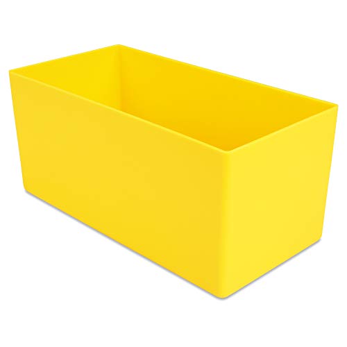 1a-TopStore 10 STK. Einsatzkästen Einsatzboxen Schubladen-Einsatzkasten Sortierboxen, 32 Größen, 5 Farben (gelb, 198x99x90 mm) von 1a-TopStore