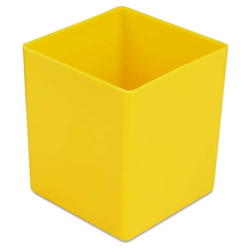 1a-TopStore 10 STK. Einsatzkästen Einsatzboxen Schubladen-Einsatzkasten Sortierboxen, 32 Größen, 5 Farben (gelb, 54x54x63 mm) von 1a-TopStore