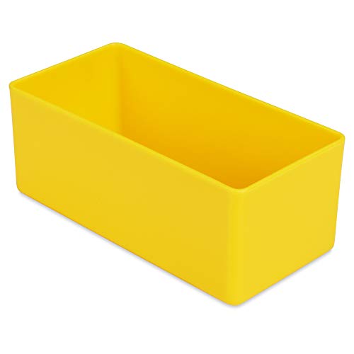 1a-TopStore 10 STK. Einsatzkästen Einsatzboxen Schubladen-Einsatzkasten Sortierboxen, 32 Größen, 5 Farben (gelb, 99x49x40 mm) von 1a-TopStore