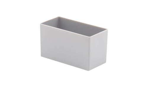 1a-TopStore 10 Stk. Einsatzkästen Einsatzboxen Schubladen-Einsatzkasten Sortierboxen, 32 Größen, 5 Farben (grau, 108x54x63 mm) von 1a-TopStore