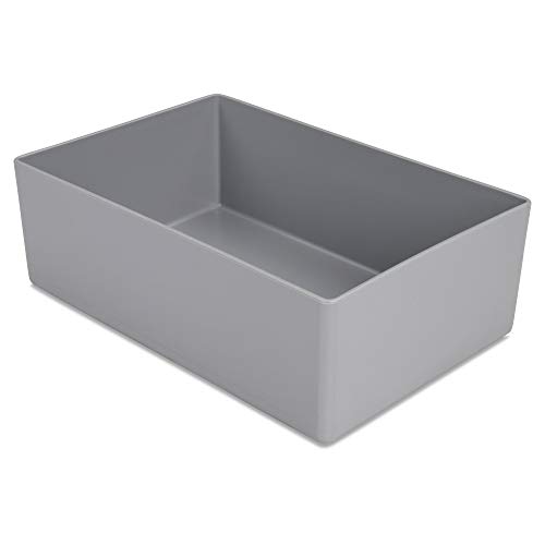 1a-TopStore 10 STK. Einsatzkästen Einsatzboxen Schubladen-Einsatzkasten Sortierboxen, 32 Größen, 5 Farben (grau, 160x106x54 mm) von 1a-TopStore