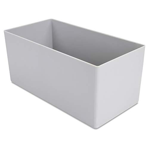 1a-TopStore 10 STK. Einsatzkästen Einsatzboxen Schubladen-Einsatzkasten Sortierboxen, 32 Größen, 5 Farben (grau, 198x99x90 mm) von 1a-TopStore