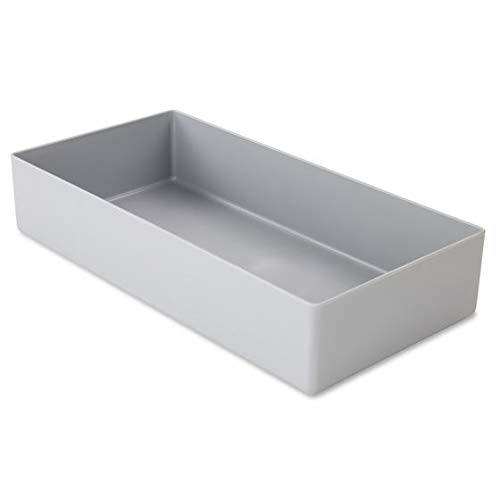 1a-TopStore 10 STK. Einsatzkästen Einsatzboxen Schubladen-Einsatzkasten Sortierboxen, 32 Größen, 5 Farben (grau, 216x108x45 mm) von 1a-TopStore