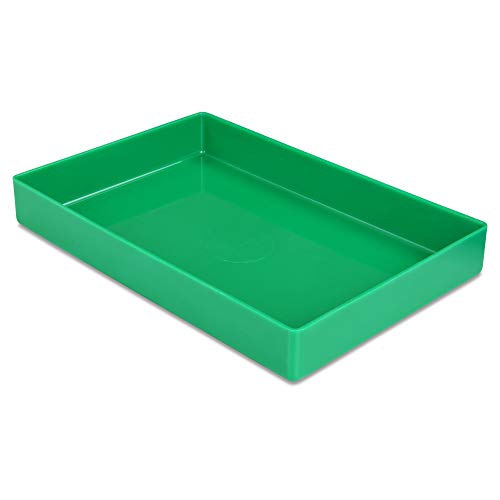 1a-TopStore 10 STK. Einsatzkästen Einsatzboxen Schubladen-Einsatzkasten Sortierboxen, 32 Größen, 5 Farben (grün, 162x108x23 mm) von 1a-TopStore