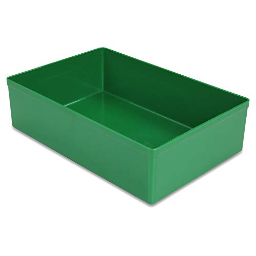 1a-TopStore 10 STK. Einsatzkästen Einsatzboxen Schubladen-Einsatzkasten Sortierboxen, 32 Größen, 5 Farben (grün, 162x108x45 mm) von 1a-TopStore