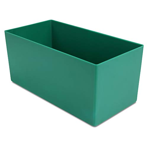 1a-TopStore 10 STK. Einsatzkästen Einsatzboxen Schubladen-Einsatzkasten Sortierboxen, 32 Größen, 5 Farben (grün, 198x99x90 mm) von 1a-TopStore